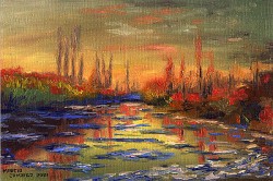 Degelo do Sena - Monet