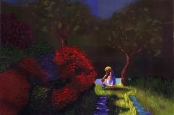 Mulher com Criança no Jardim - 2ª Versão