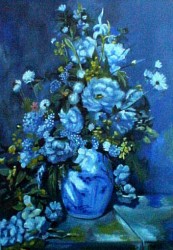 Releitura de Renoir - Vaso Azul